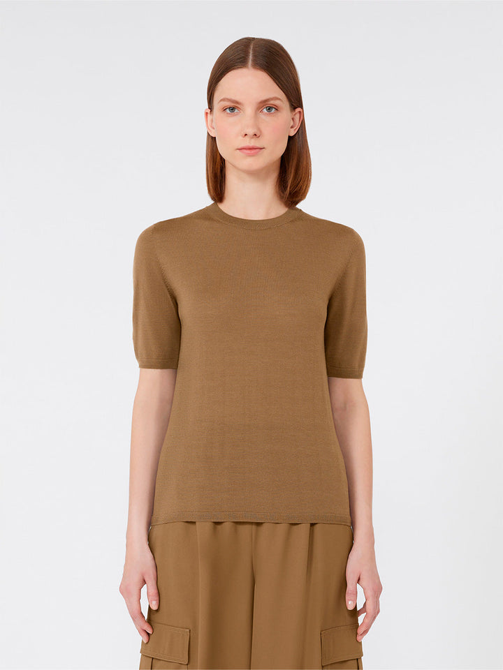 Max Mara Women Short-Sleeved Basic Wool Sweater