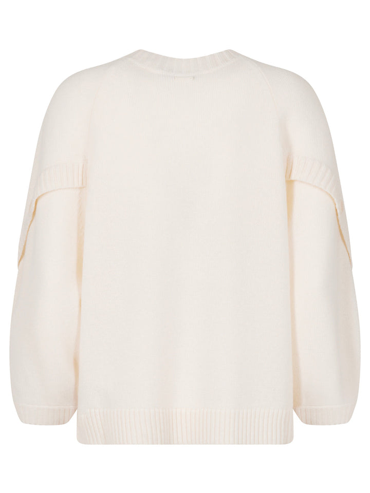 Max Mara Women Crossover Detail Oversized Wool And Cashmere Sweater