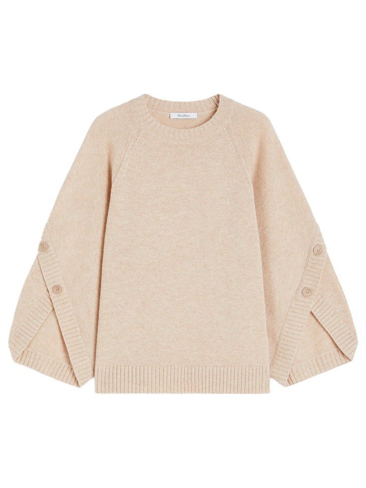 Max Mara Women Crossover Detail Oversized Wool And Cashmere Sweater