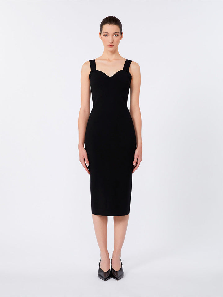 Max Mara Women Viscose Sheath Midi Dress