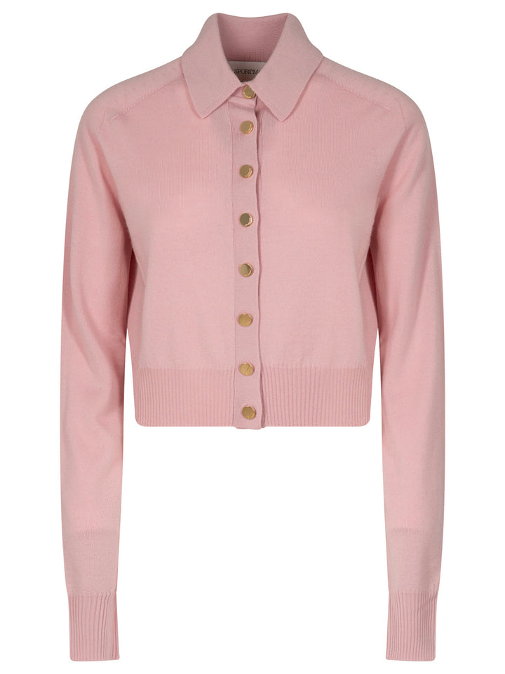 Sportmax Women Soft Fit Wool Cropped Cardigan