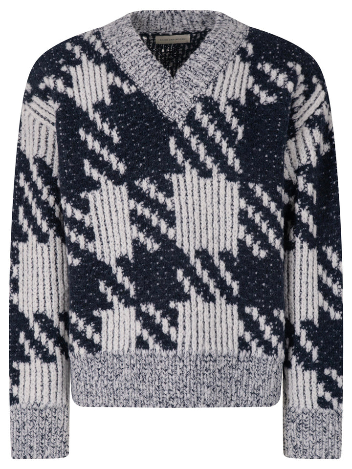 Dries Van Noten Men Macao V Neck Sweater