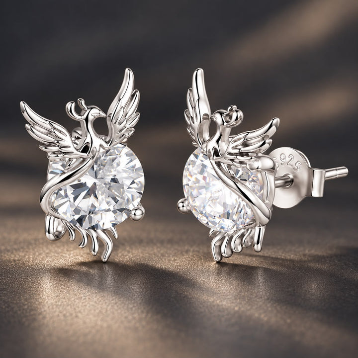 925 Sterling Silver White Gold Plated 1.4x0.9cm Pavé CZ Earrings for Women