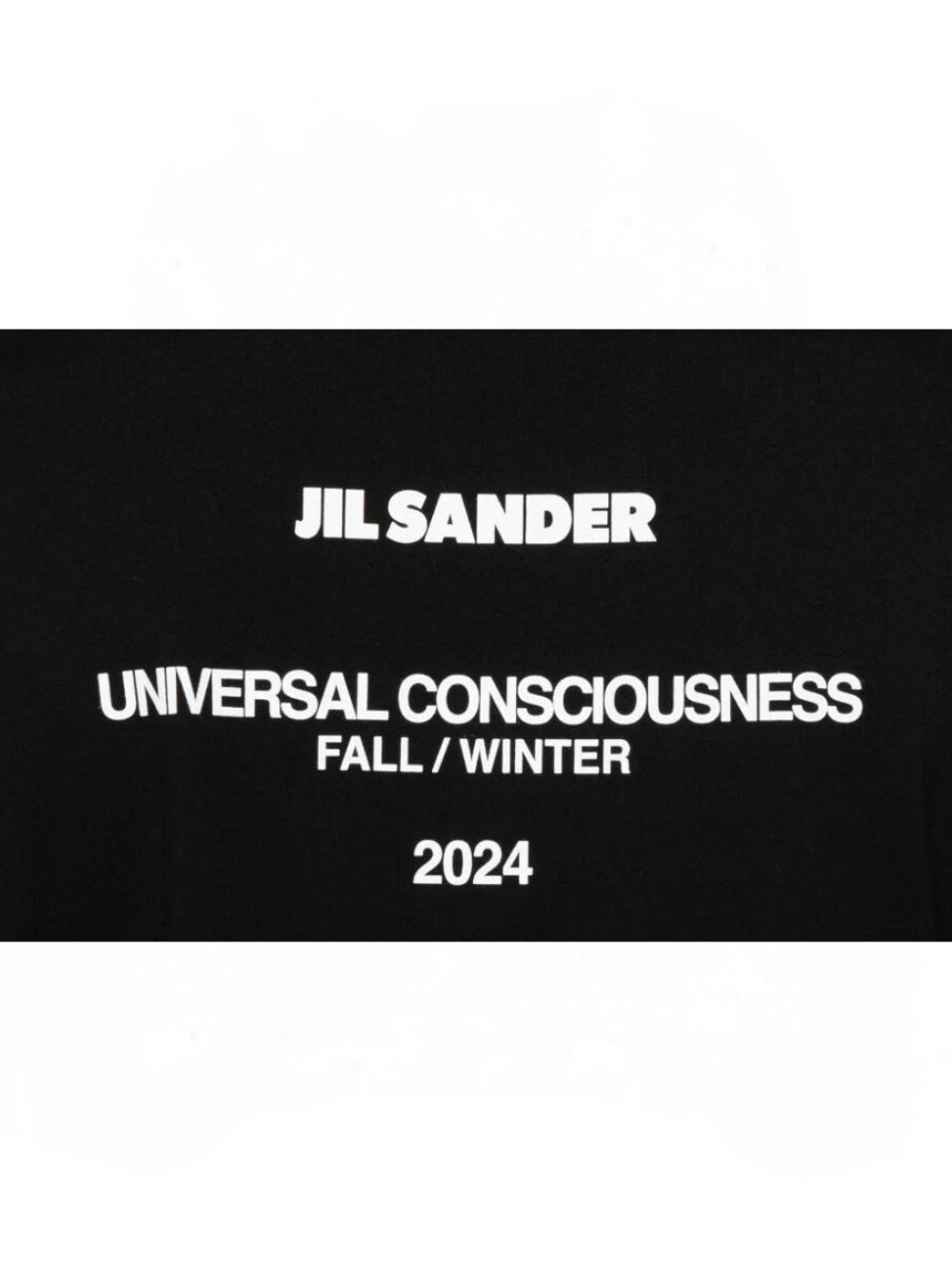 Jil Sander Men Crew Neck T-Shirt With Seasonal Print On The Back