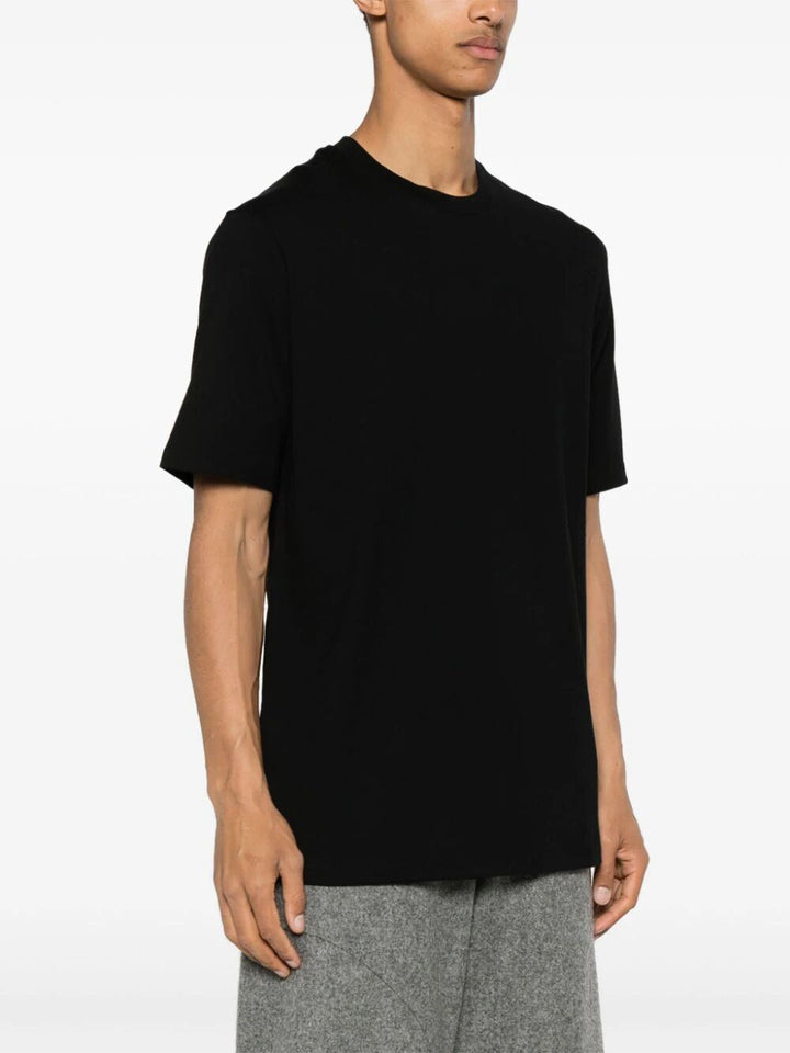 Jil Sander Men Crew Neck T-Shirt With Seasonal Print On The Back
