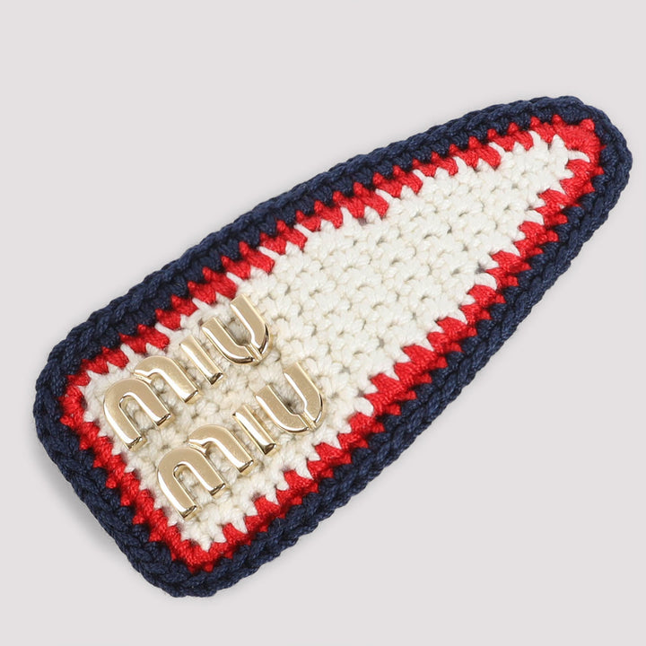 Miu Miu Crochet Hair Clip Women