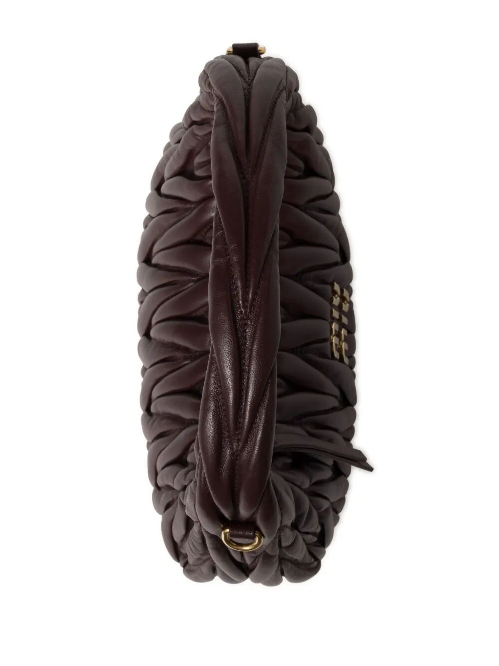 Miu Miu Women Wander Matelassé Nappa Leather Small Hobo Bag