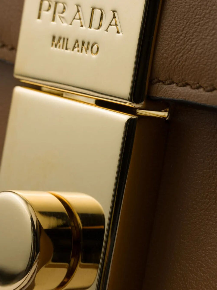 Prada Women Prada Soft Sound Small Leather Shoulder Bag With Charms