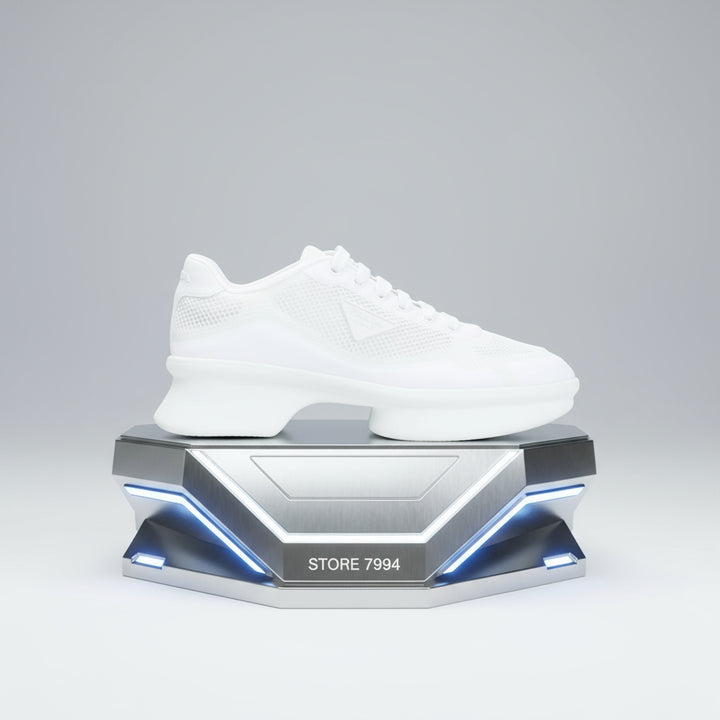 White sneaker on a white background