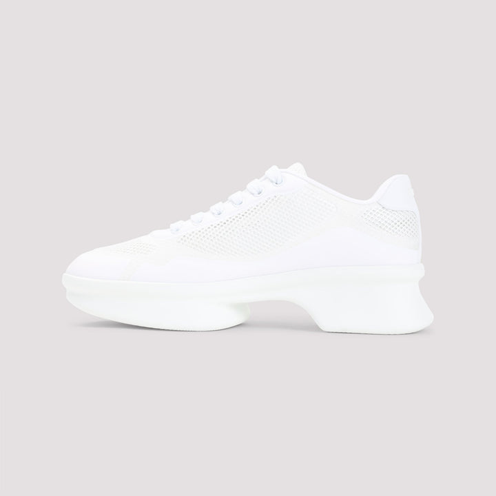 White sneaker on a light gray background