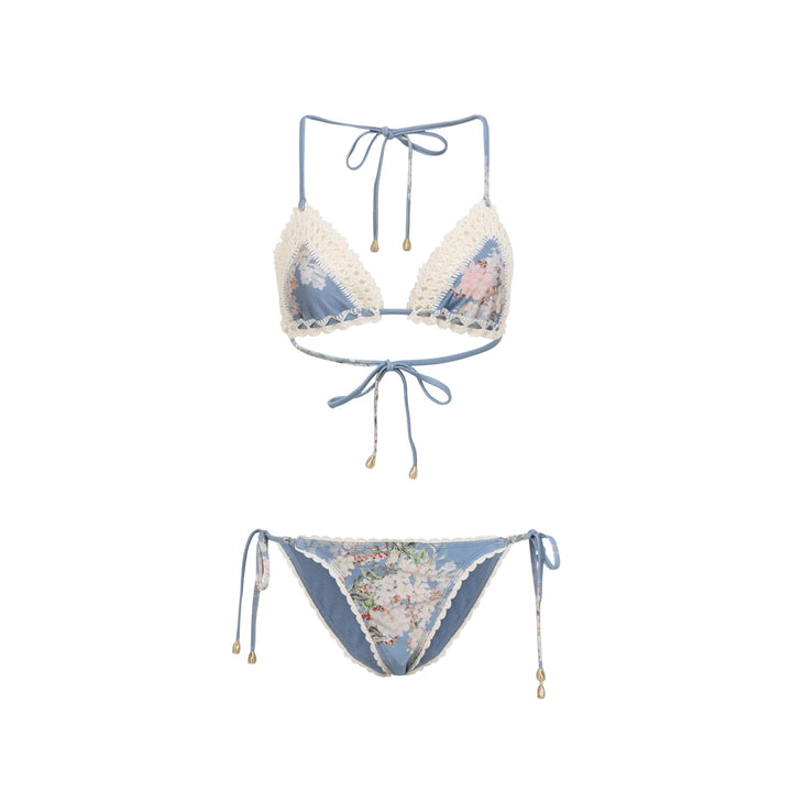 Zimmermann Cascadian Crochet Tri Bikini Women