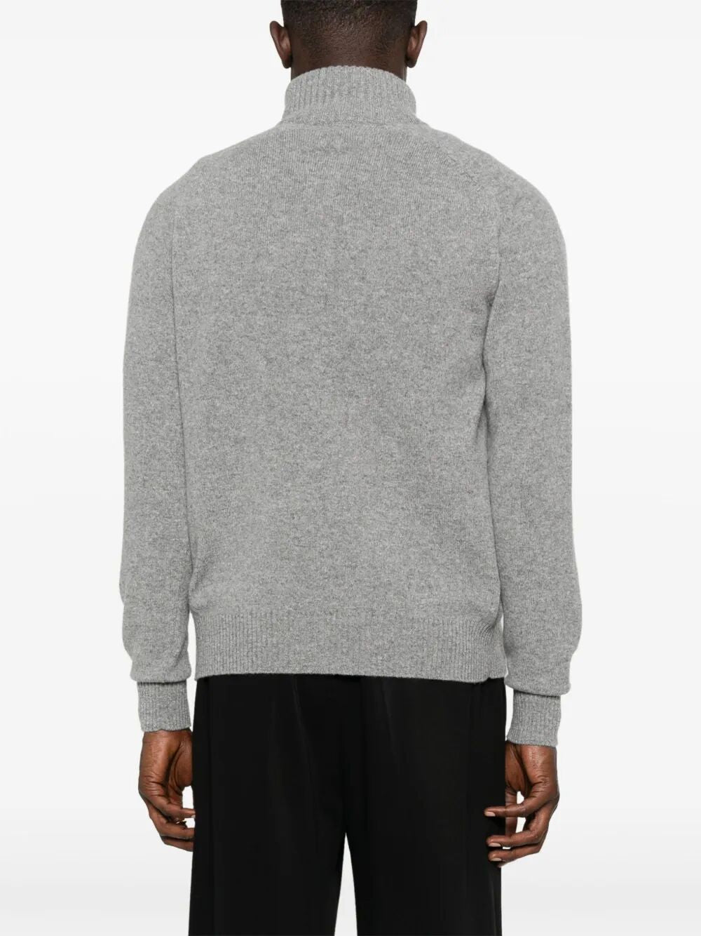 Tom Ford Men Cashmere Lambswool Half Zip Sweater