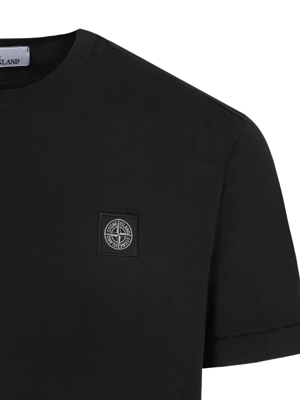 Stone Island Men Slim Fit Cotton Jersey T-Shirt With Compass Patch