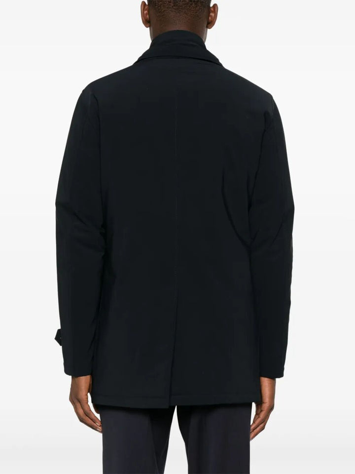 Herno Men Double-Breasted Nylon Down Jacket
