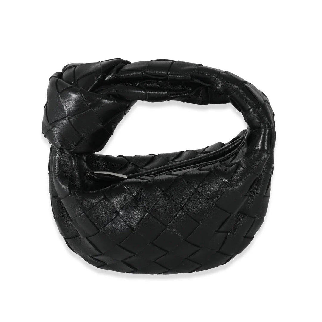 Bottega Veneta Black Intrecciato Lambskin Candy Jodie