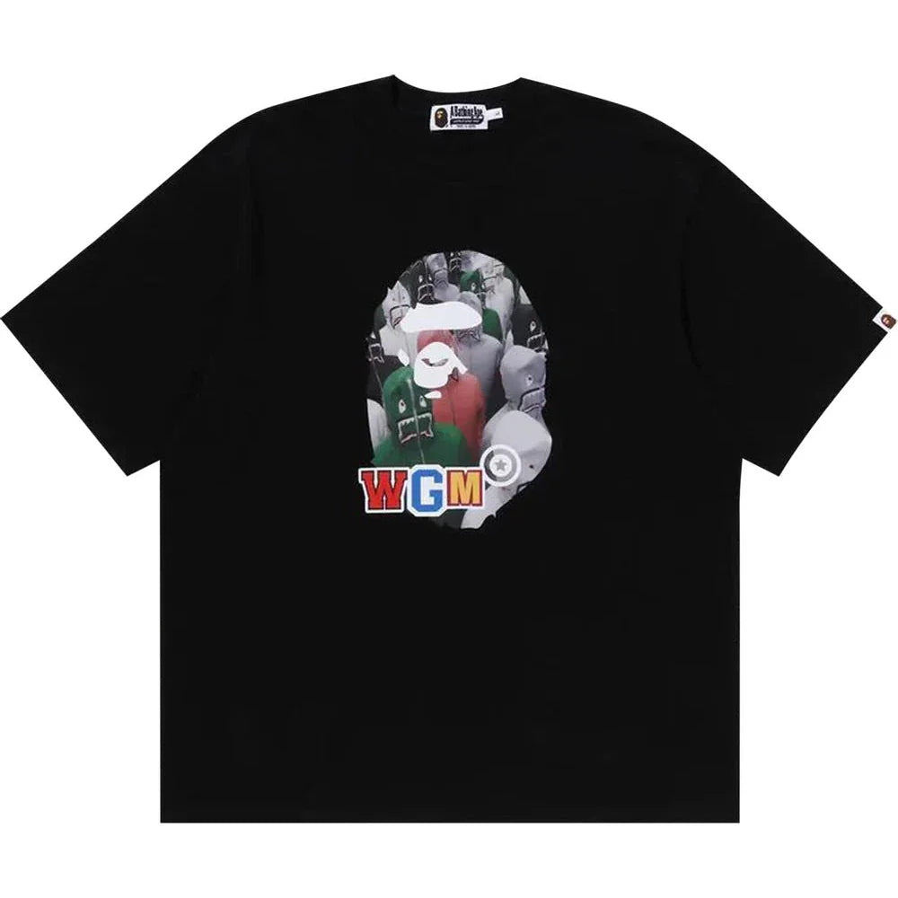 BAPE Shark Seijin Photo Print Relaxed Fit Tee 'Black'
