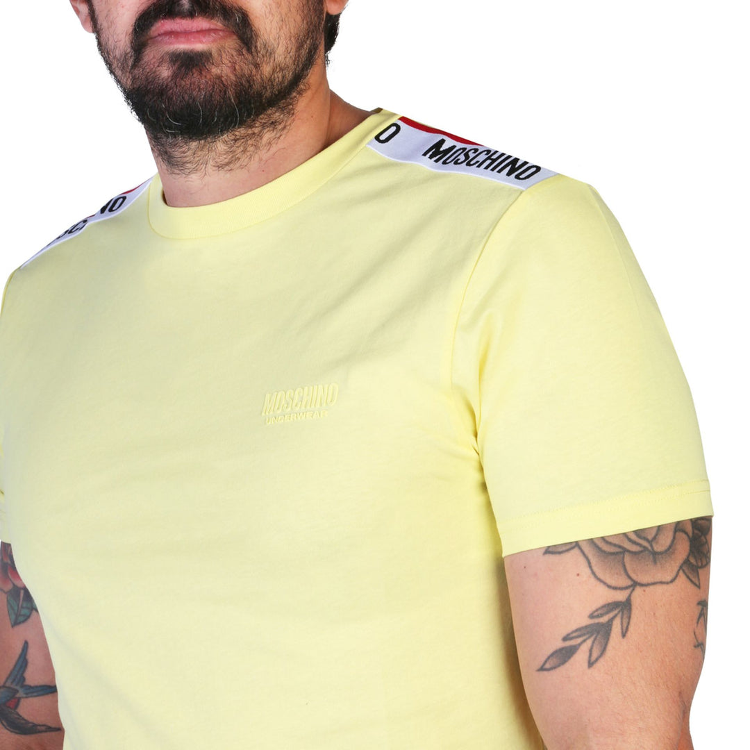 Moschino men's yellow T-shirts