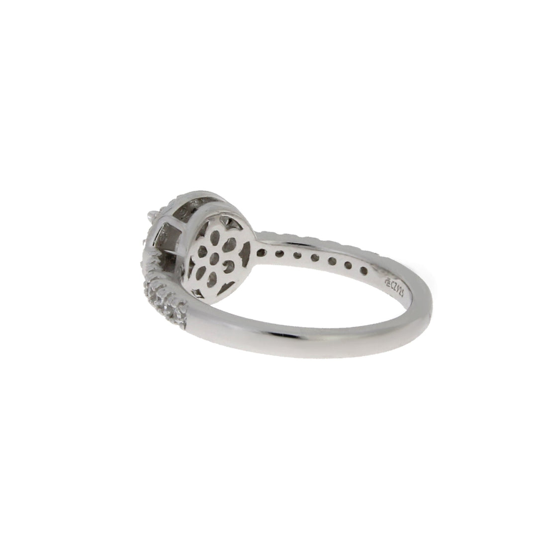 Cubic Zirconium Ring Sterling Silver