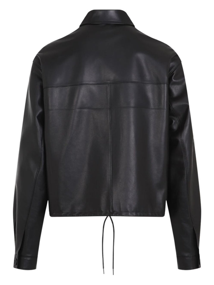 Prada Men Leather Zipper Jacket