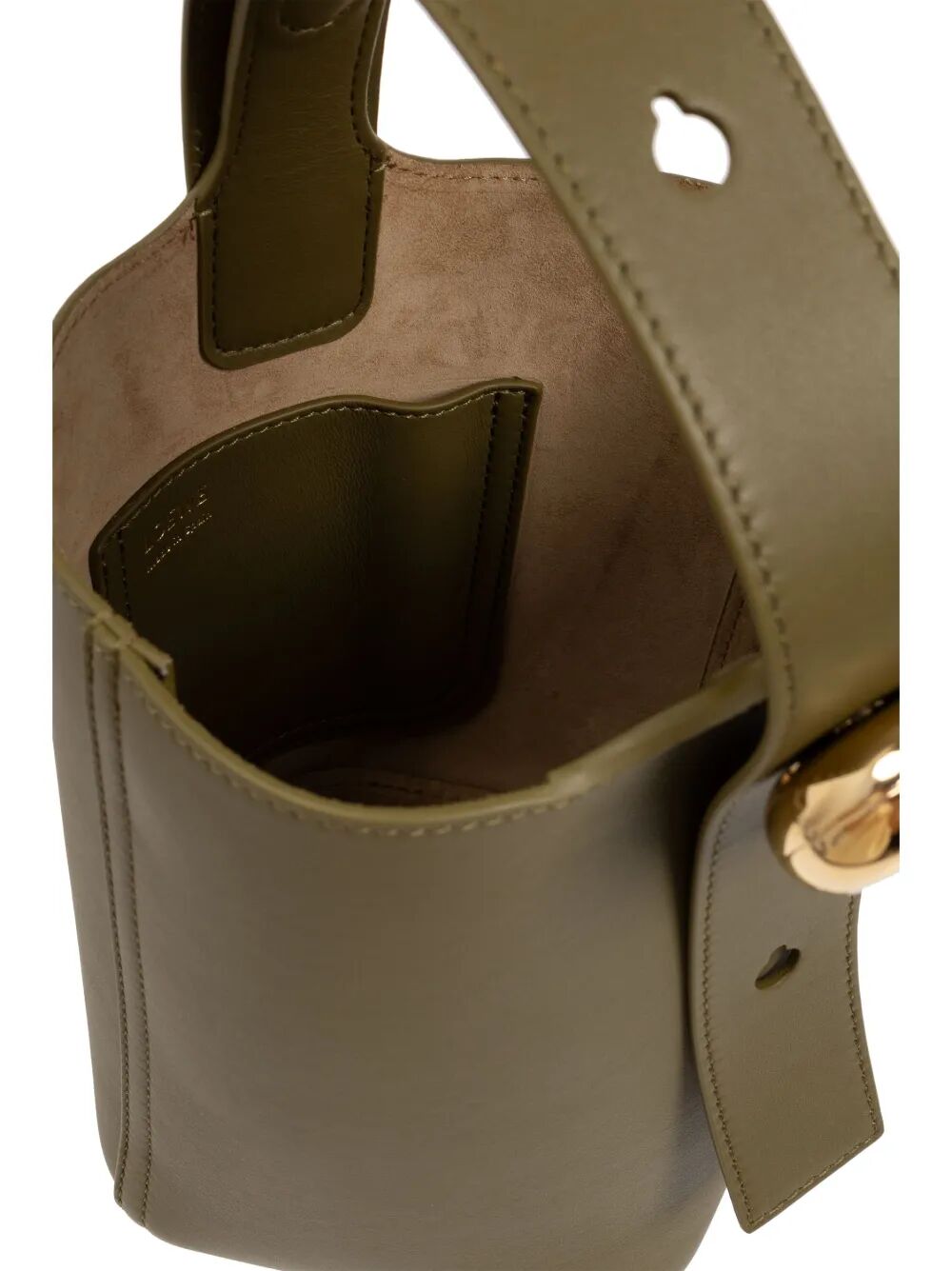 Loewe Women Smooth Leather Mini Pebble Bucket Bag