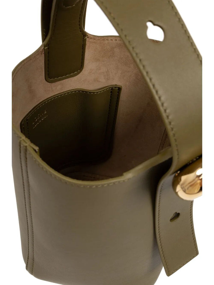 Loewe Women Smooth Leather Mini Pebble Bucket Bag