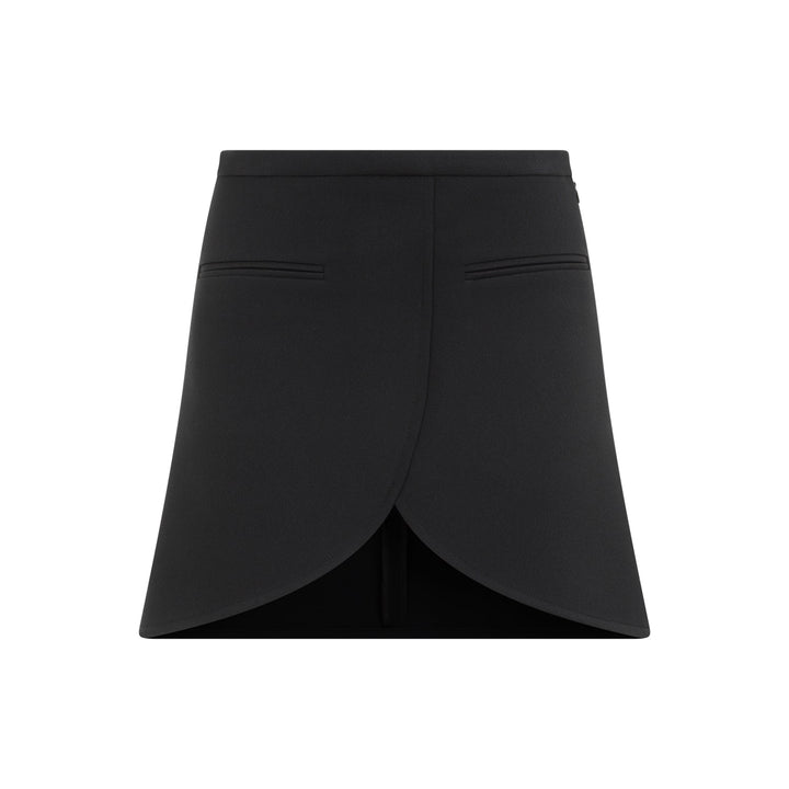 Courreges Ellipse Twill Mini Skirt Women