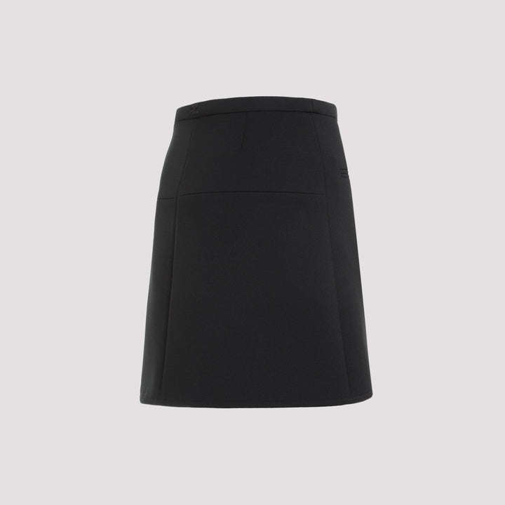 Courreges Ellipse Twill Mini Skirt Women