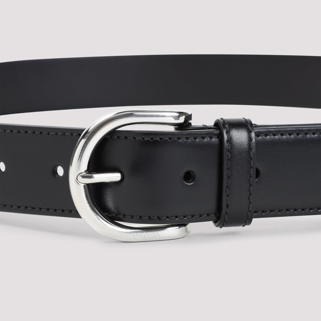 Prada Calf Leather Belt Men
