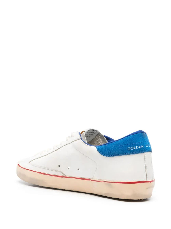 Golden Goose Men "Super Star" Leather Upper With Signature Suede Tongue And Heel Skate Star Sneakers