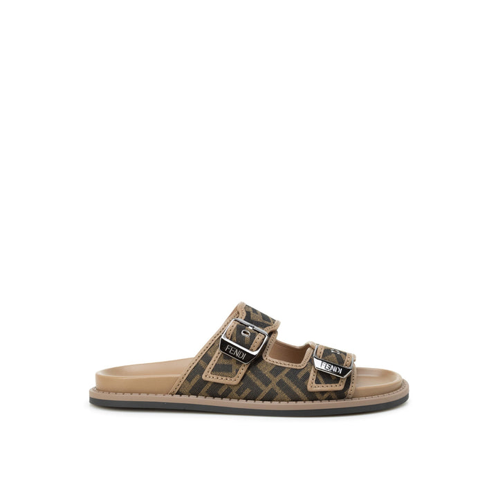 Fendi Ff Flat Sandals