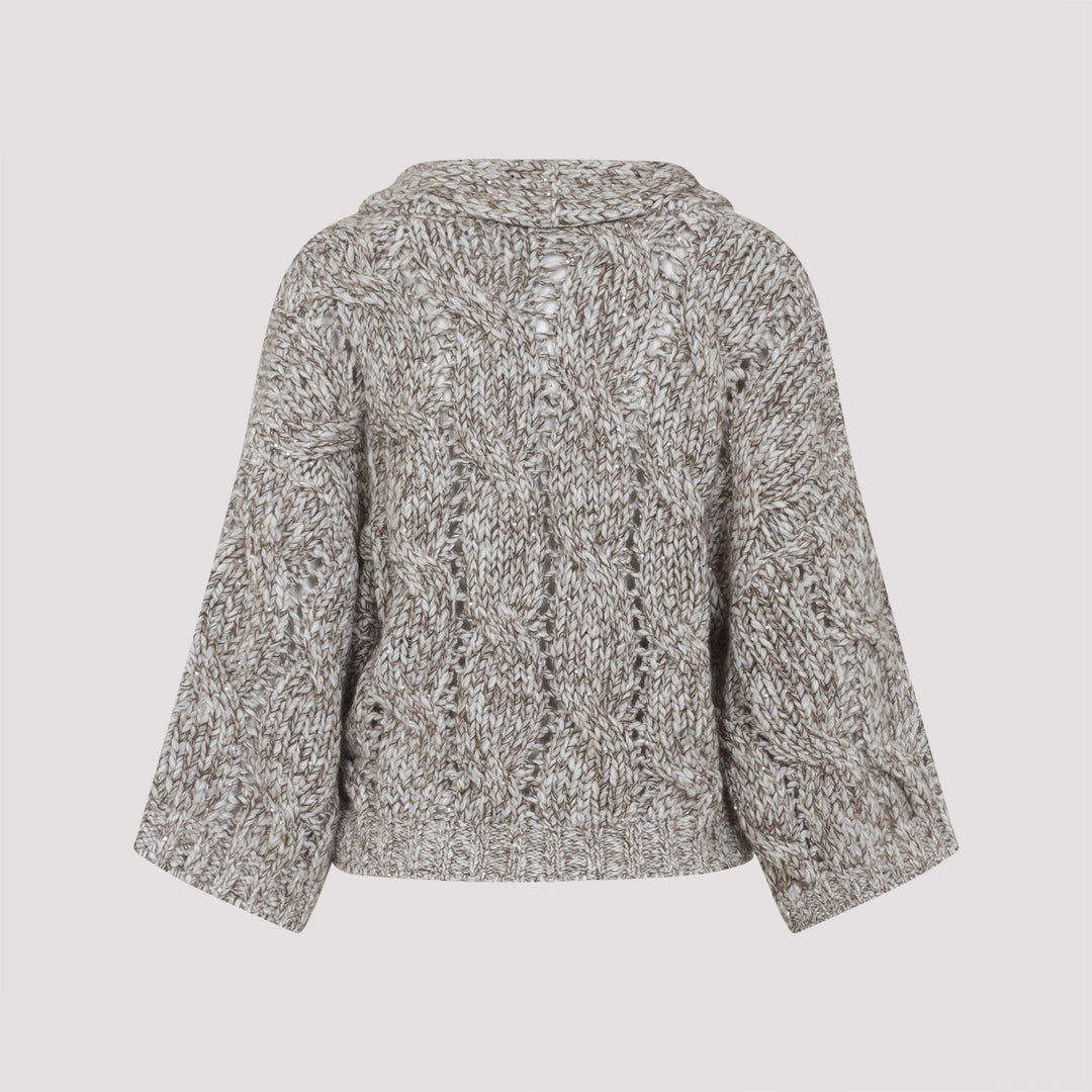 Brunello Cucinelli Braid Cardigan Women
