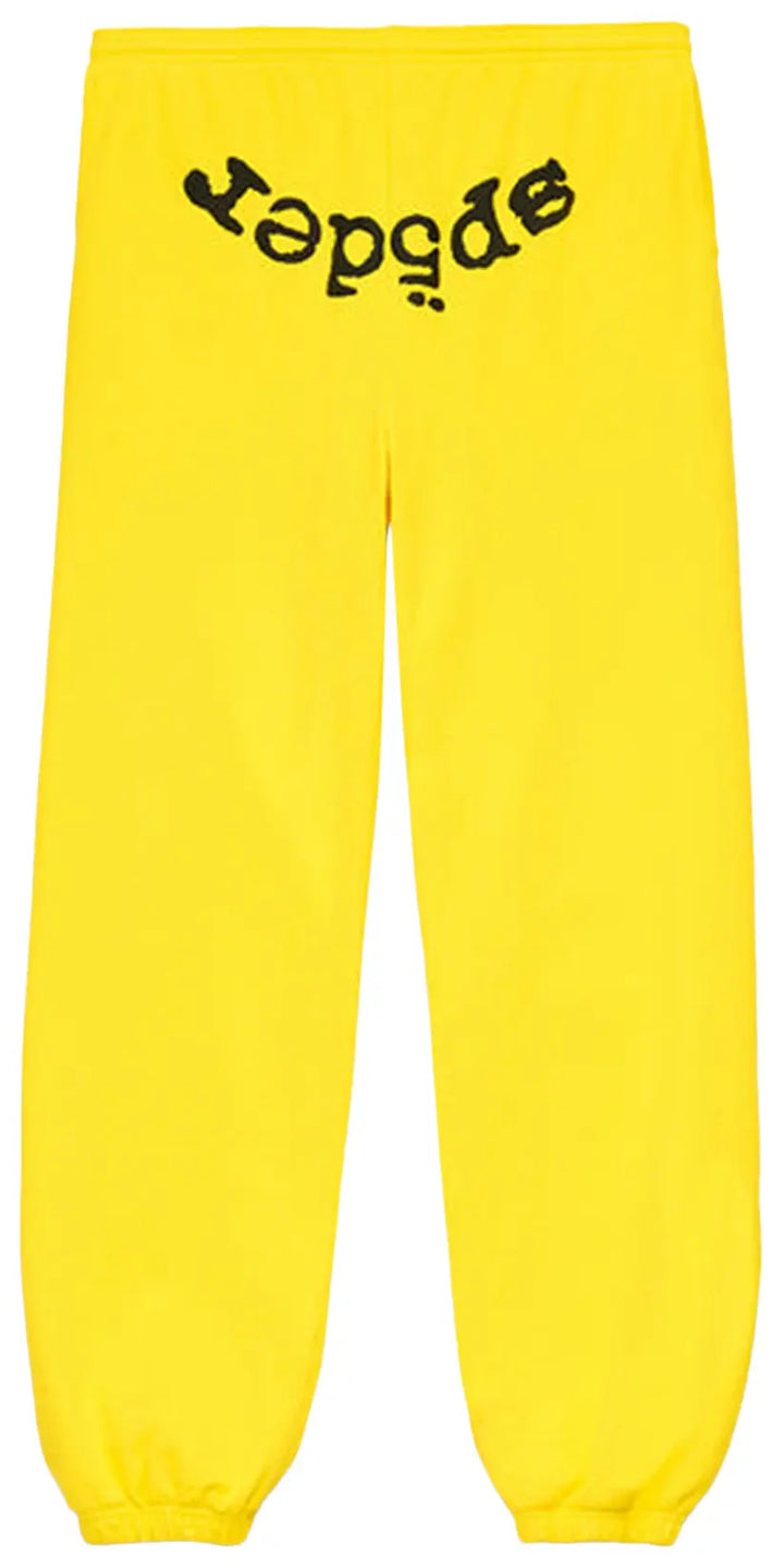 Sp5der Legacy Web Sweatpants Yellow