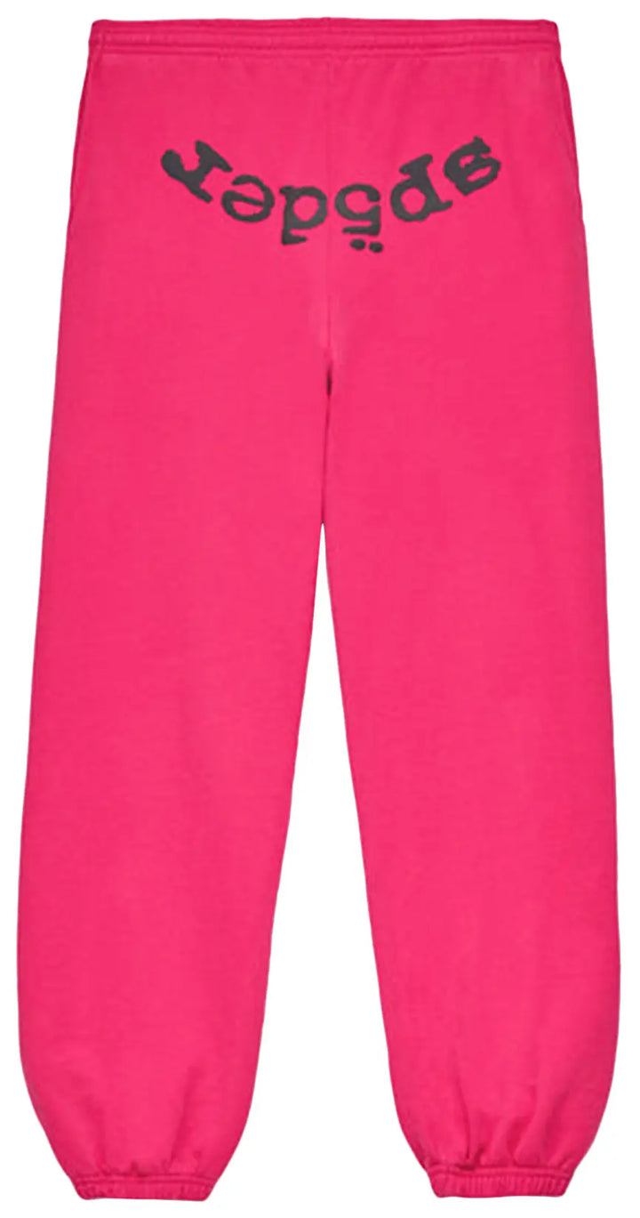 Sp5der Legacy Web Sweatpants Pink & Black