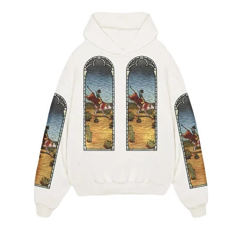 Who Decides War x EST Gee Stained Glass Hoodie 'White'