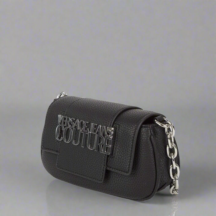 Versace Jeans  black and silver synthetic Crossbody Bags