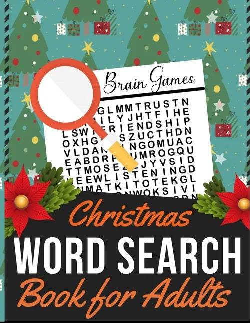 Christmas Word Search Book for Adults: Holiday themed word search puzzle book Puzzle Gift for Word Puzzle Lover Brain Exercise Game - Paperback