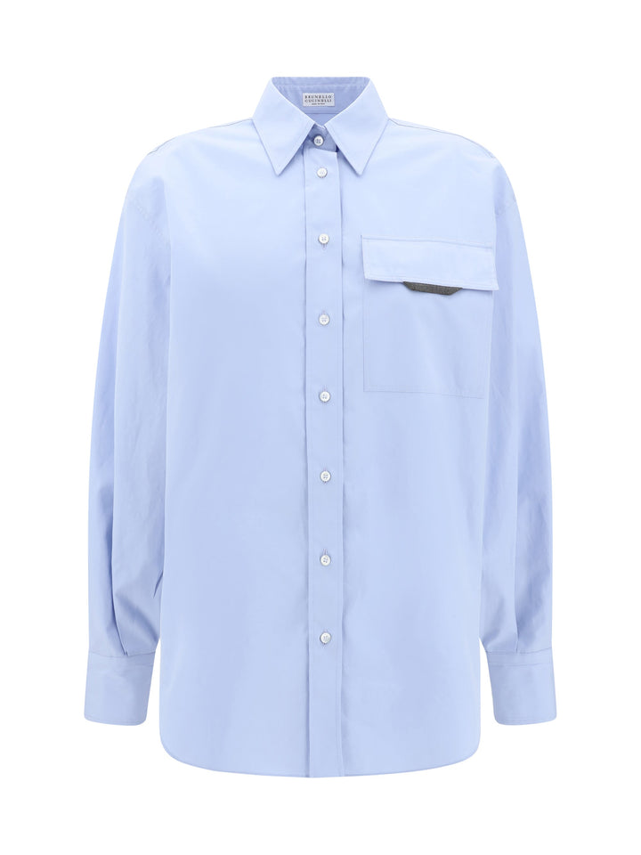 Brunello Cucinelli Women Shirt With Iconic Jewelry Detail