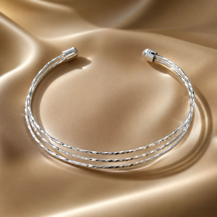 925 Sterling Silver White Gold Plated Bracelet for Women