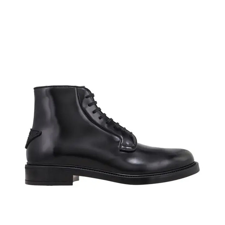 Prada Leather Lace-Up Boots Men