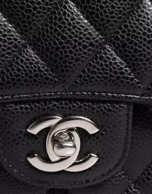 Preloved CHANEL classic quilted handbag front view Authentic CHANEL black leather flap bag CHANEL gold chain shoulder bag – preloved Vintage CHANEL logo clutch purse Secondhand CHANEL luxury tote with dust bag