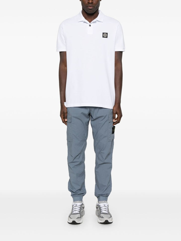 Stone Island Men Slim Fit Stretch Cotton Piqué Polo Shirt