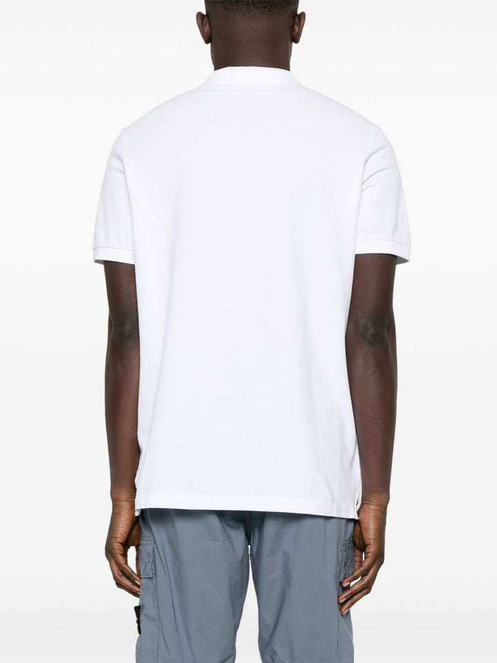 Stone Island Men Slim Fit Stretch Cotton Piqué Polo Shirt