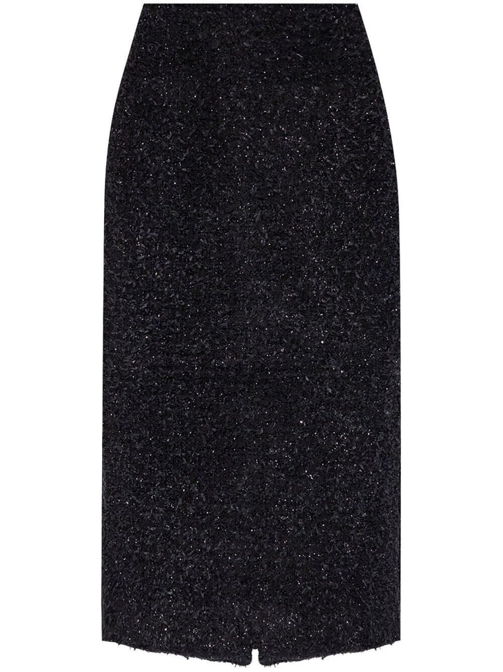 Balenciaga Women Tweed Midi Skirt