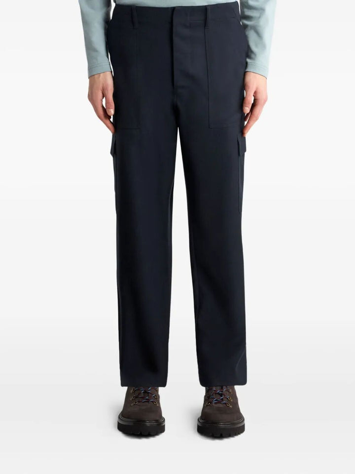 Etro Men Wool Flannel Cargo Trousers