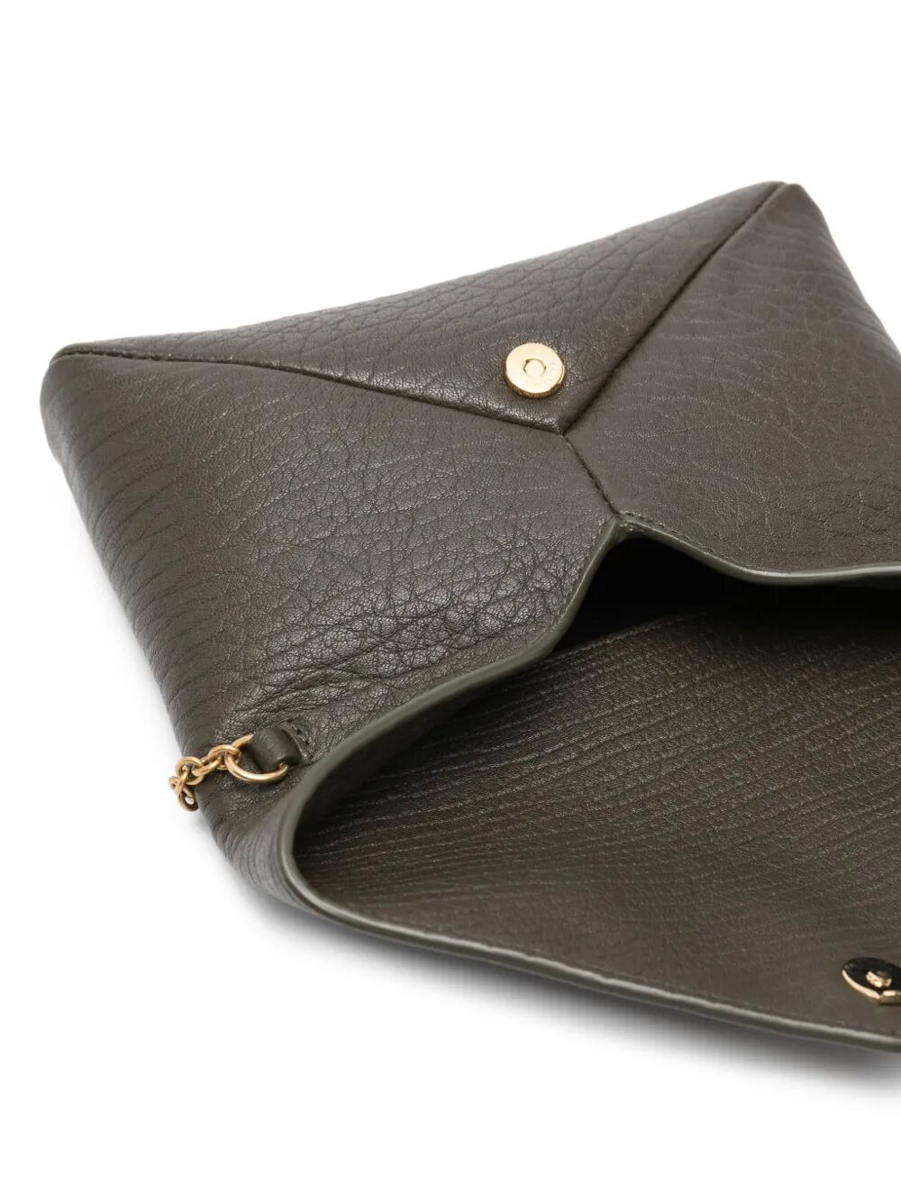 Saint Laurent Women Cassandre Chain Pouch In Lambskin