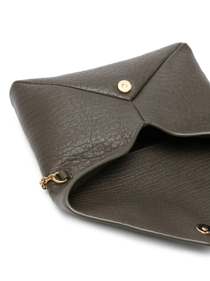 Saint Laurent Women Cassandre Chain Pouch In Lambskin