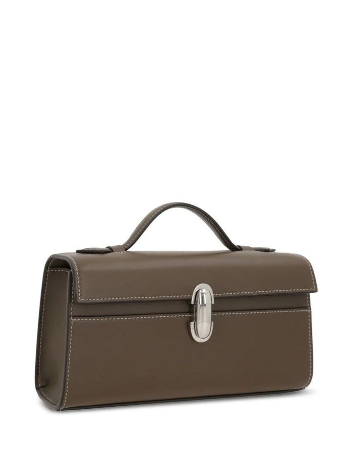 Savette Women "Symmetry Pochette" In Smooth Calf Leather