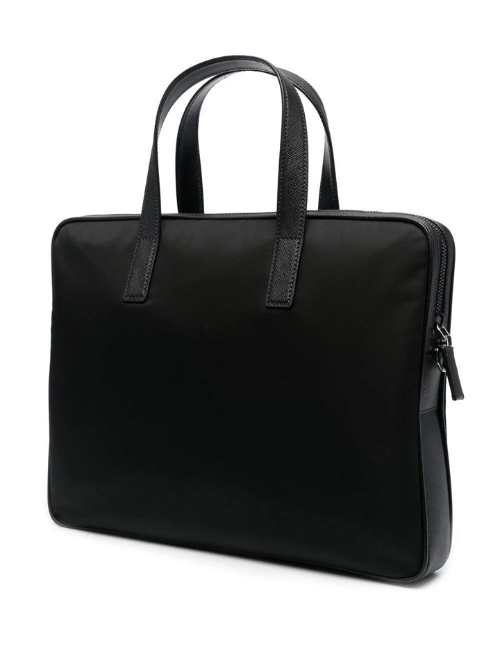Prada Men Cartella Re-Nylon E Saffiano
