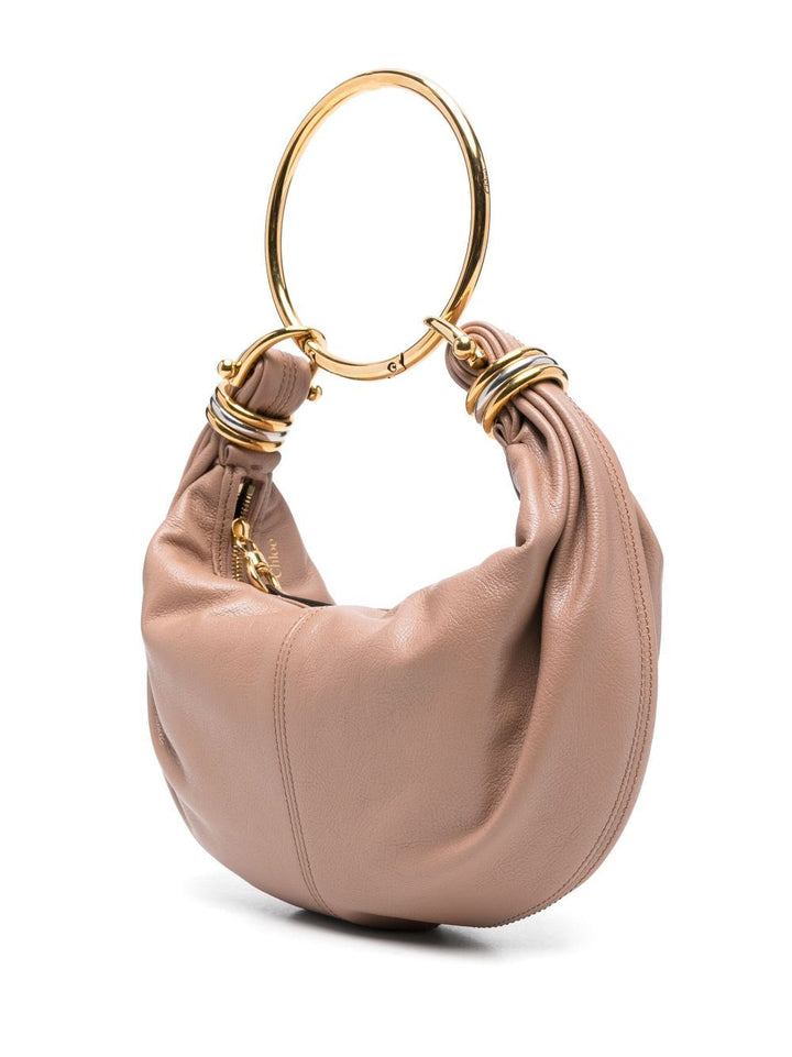 Chloe Women Small Bracelet Hobo Bag In Grained Leather