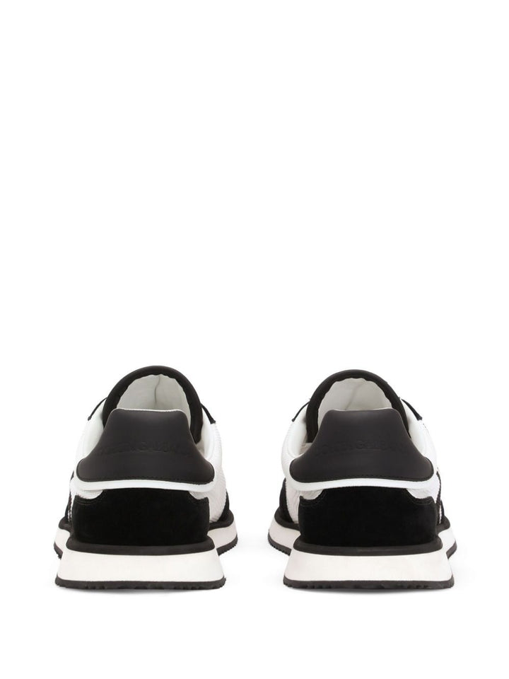 Dolce & Gabbana Men Suede And Mesh Dg Cushion Sneakers